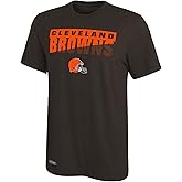 New Era NFL Men's Scoreboard Dri-Tek Short Sleeve Tee, Cleveland Browns Small