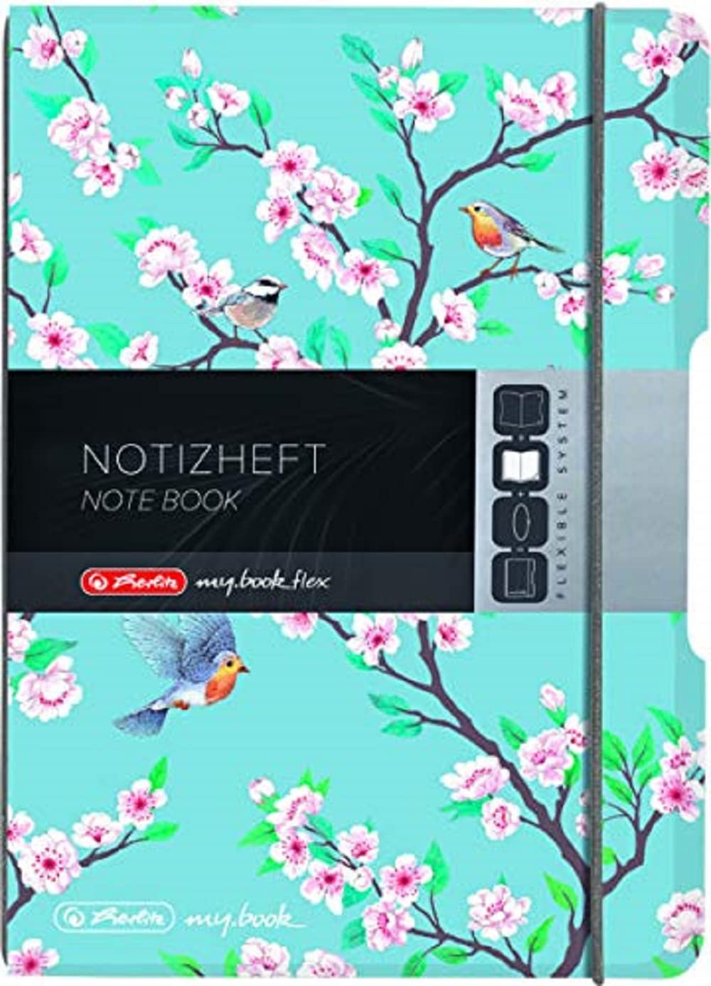 Notebook Flex A6 Ladylike Birds 40 Sheets Squared Pack of 1