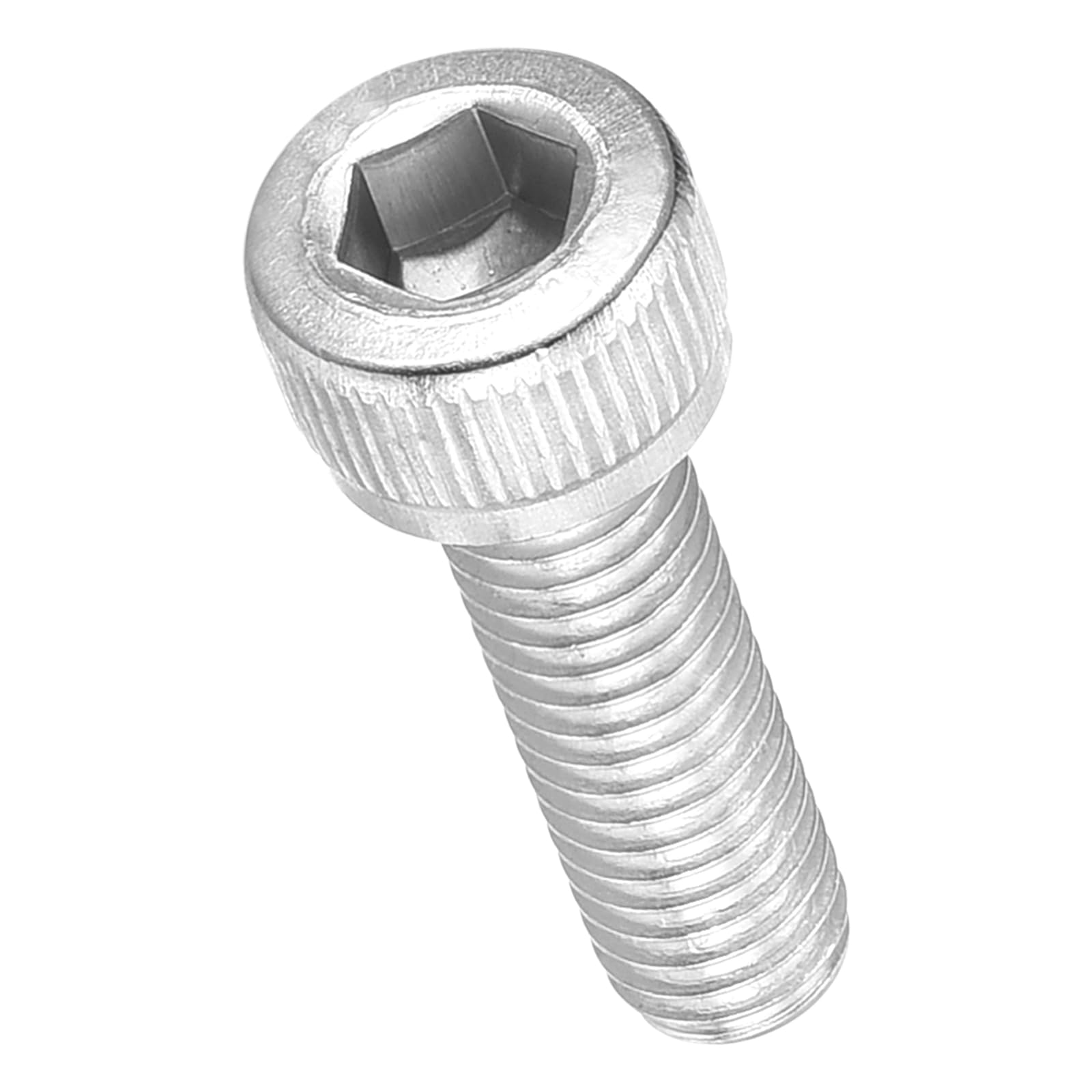 METALLIXITY Socket Head Cap Screw(M5-0.8x18mm)30Pcs, 304 Stainless Steel Allen Socket Drive Metric - Machine Internal Hex Screw UNC Coarse Thread, Silver Tone