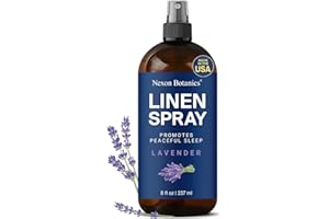 Lavender Linen Spray 8 fl oz - Refreshing Fabric Refresher & Pillow Spray for Bedding, Bed Sheets & Room - Soothing Room Mist - Nexon Botanics