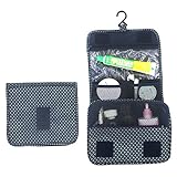Itraveller Portable Hanging Toiletry Bag/ Portable Travel Organizer Cosmetic Bag for Women Makeup or Men Shaving Kit with Hanging Hook for vacation