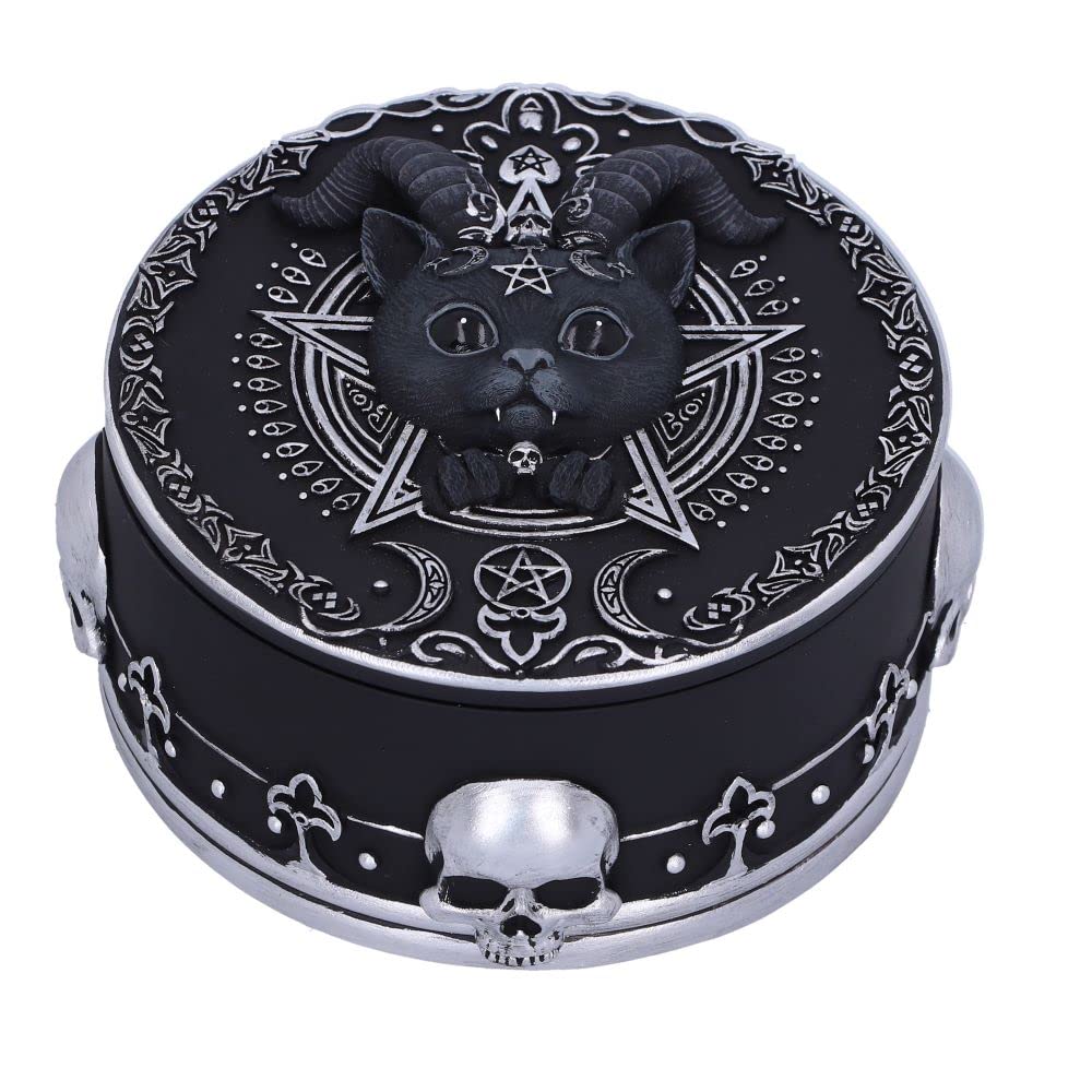 Nemesis Now Pawzuph Trinket Box, Black, 10.8cm