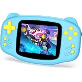 Handheld Game Console for Kids, 300 Built-in Classic Retro Games, Handheld Plug &amp; Play Player with 3.2'' IPS Screen,16-Bit Portable Video Game Console Travel Toy Birthday Gift for Boys &amp; Girls, Blue