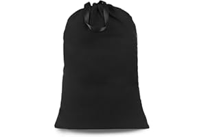 SANFERGE Heavy Duty Laundry Bag with Drawstring and Handle, Extra Large Travel Dirty Clothes Bag for Laundromat and Household