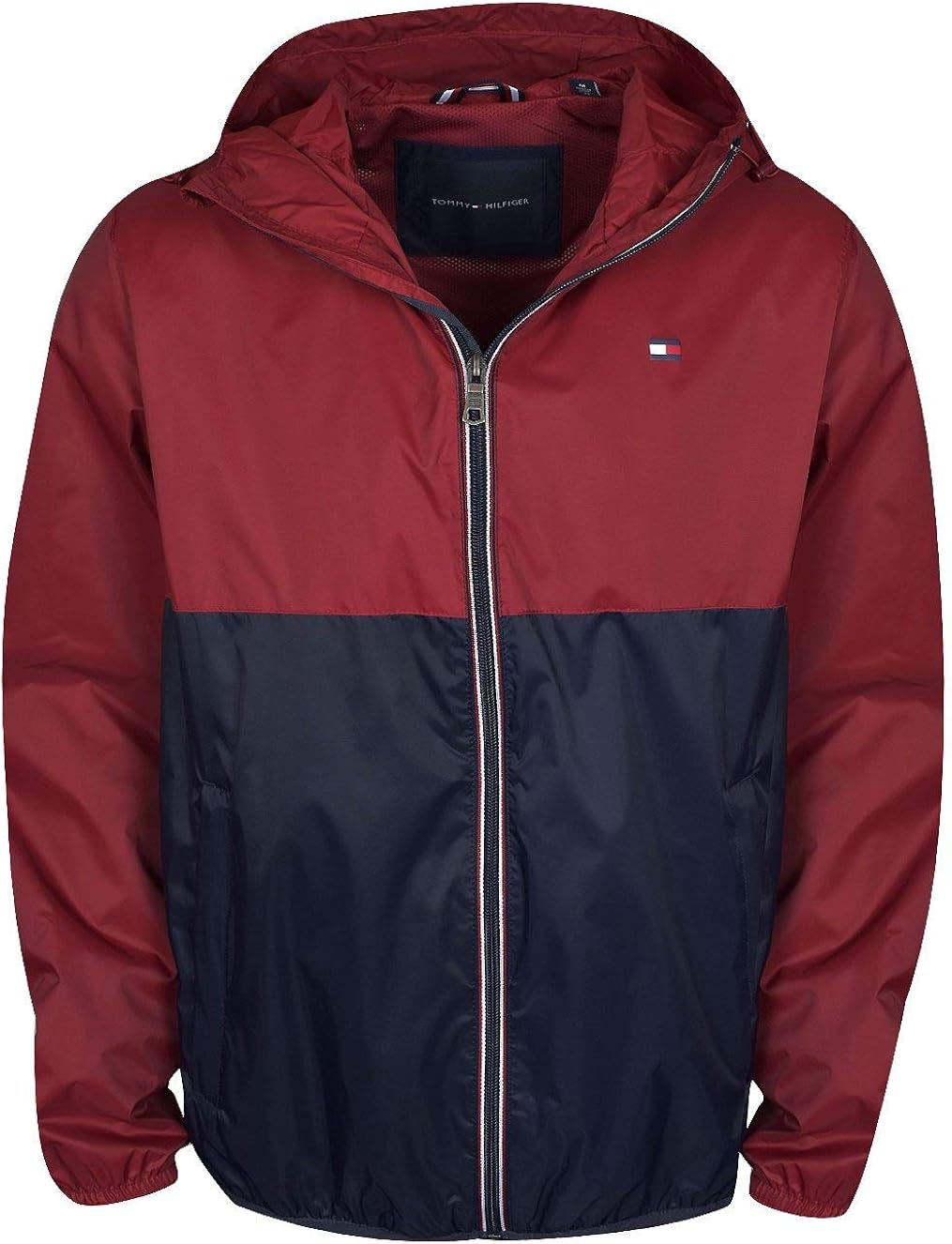 Tommy Hilfiger Men's Lightweight Active Water Resistant Hooded Rain