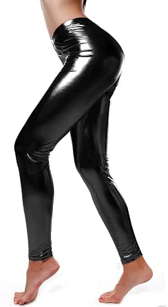 DIAMONDKIT Women Faux Leather Leggings 