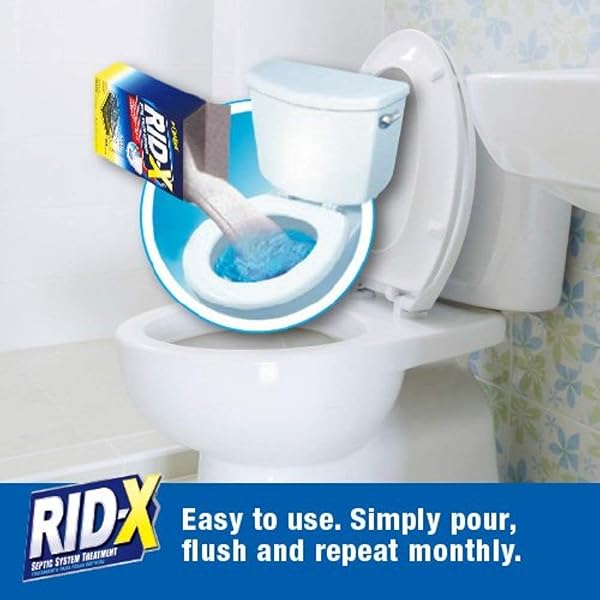 RID-X SEPTIC TANK TREATMENT ENZYMES, 1 MONTH SUPPLY POWDER