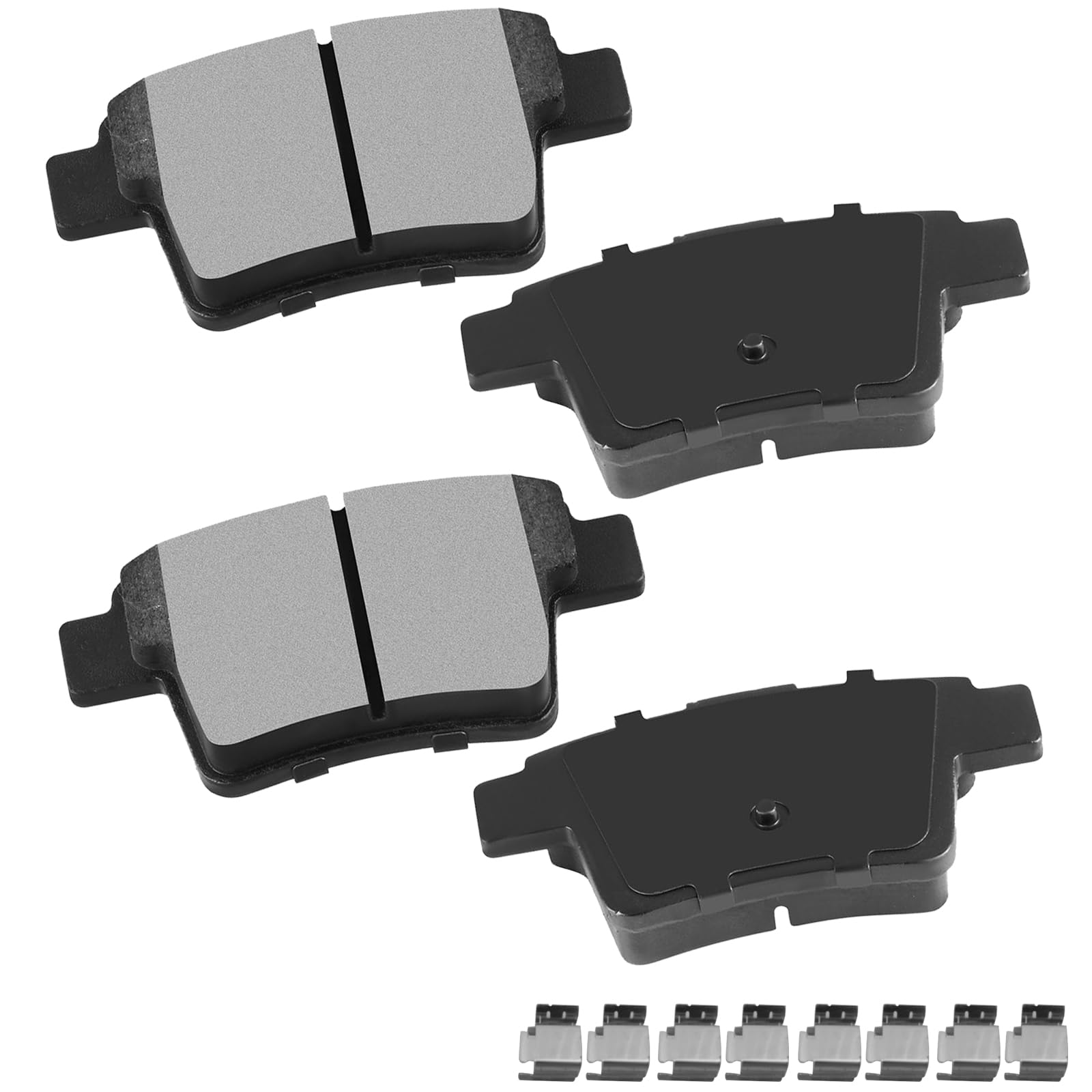 cciyu D1071 Ceramic Rear Brake Pad Set Fit For Ford