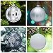 KI Store 2.36-Inch Shatterproof Christmas Tree Decoration Ball Set, Gray and White
