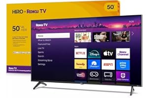 Roku Hiro TV 50" 4K LED Smart TV H50C4C4 60Hz HDR1016:9 Aspect Ratio. with Wi-FiBluetooth3X HDMI PortsSupports Apple 