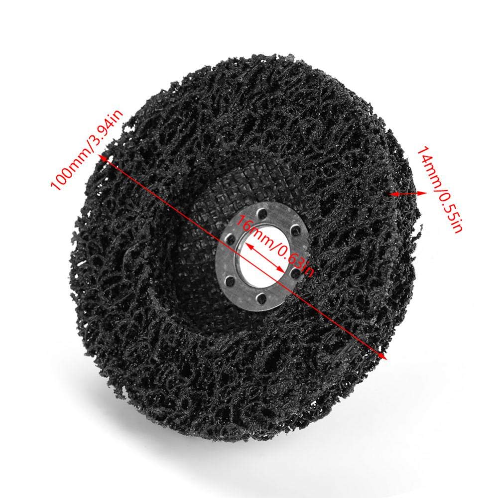 5Pcs 100mm Poly Strip Wheels, Angle Grinder Wheels Paint Rust Removal Discs for Angel Grinders Surface Polishing - Image 3