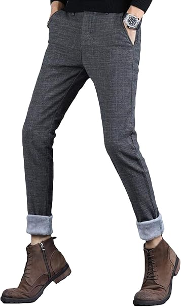 Alppv メンズ ロングパンツ チノパンツ 美脚 裏起毛 保温 厚手 防風 防寒 ビジネス パンツ 薄手 厚手 冬用 冬着 パンツ 暖かい アンクルパンツ カジュアル パンツ ズボン ロングパンツ 通販 Amazon