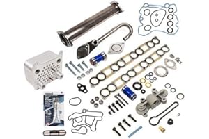 EGR Delete Kit Oil Cooler Gaskets Blue Spring Upgrade 03-10 FITS 6.0 Powerstroke