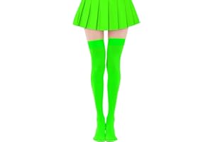 Lastclream Women Costume Thigh High Silk Stockings for Woman 80D Semi Opaque Over Knee Socks Cosplay Knee High Hosiery