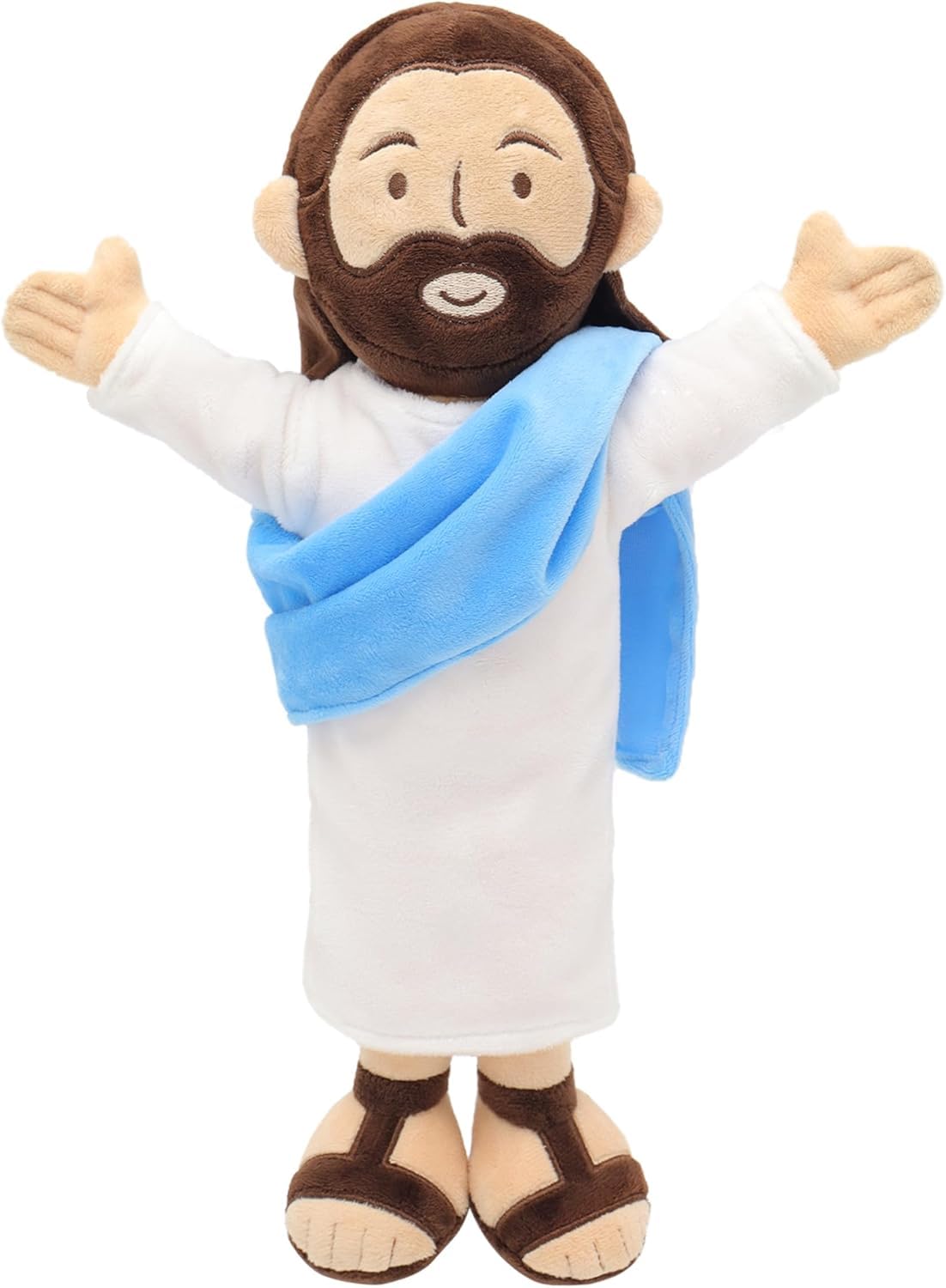 Photo 1 of Yelakey 13" Jesus Plush, Jesus Stuffed Doll Plushie for Easter Christmas Church (Brown)