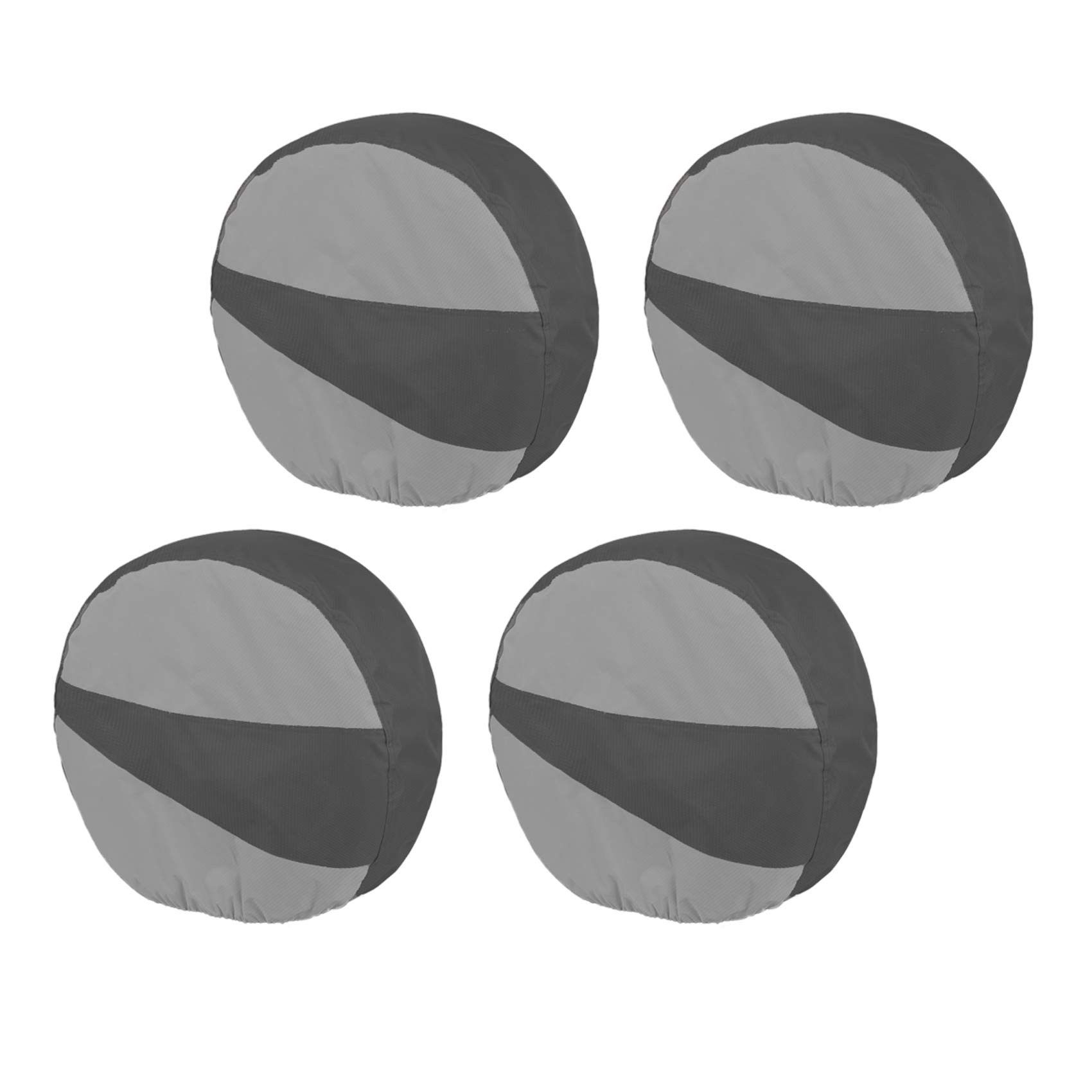 Photo 1 of Explore Land Tire Covers 4 Pack - Tough Wheel Protector for Truck, SUV, Trailer, Camper, RV Universal Fits Tire Diameters 23-25.75 inches Black & Gray