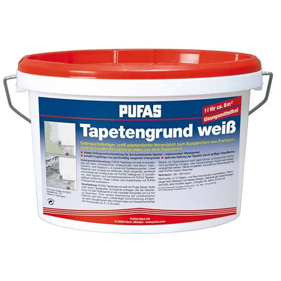 PUFAS Tapetengrund, weiß 10 Liter