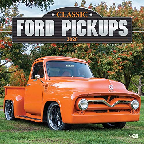 D.o.w.n.l.o.a.d Classic Ford Pickups 2020 12 x 12 Inch Monthly Square Wall Calendar with Foil Stamped Cover, Motor T DOC