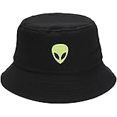 XYIYI Fashion Embroidery Bucket Hat Cotton Beach Fisherman Hats for Women Girls