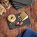 VonShef Mini Slate Cheese Board Plates for Dinner Parties and Entertaining, 8.7 x 6.3 Inches, Set of 6