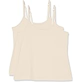 Amazon Essentials Women's Tank Top Camisole Pack, Plus Size, Pack of 2