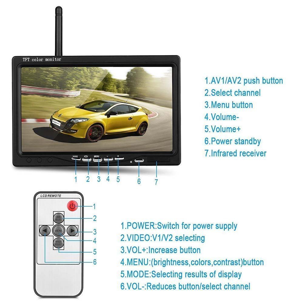 Wireless Backup Camera,7\
