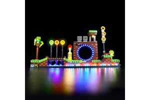 WELKIN DC LED Light Kit for Lego 21331 Sonic The Hedgehog Green Hill Zone, USB Connecting Lighting Set Compatible with Lego 21331(Lights Only, No Lego Models)
