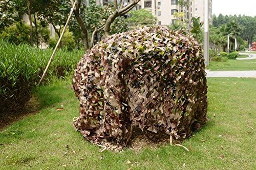 elecfan Camouflage Netting 20x20 ft, Woodland Camo Net Military Desert for Camping Hunting Shooting,Sunscreen Netting Great for Sunshade Party Decoration on Halloween Christmas (6M6M,Desert)