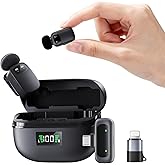 Audiprosxx 5g Mini Microphone for iphone17/16/15 Android, iPad. Lavalier Microphone Offers Super Crystal Sound, Newly Upgraded Noise Reduction Phone Mic for TikTok YouTube Podcast Vlog