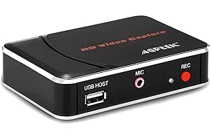 1080P HDMI Video Capture Card HD Game Recorder Compatible with Xbox One/360/ PS4/ Wii U/Nintendo Switch and Support Mic in fo