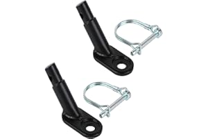 LAJIAOZ 2Pcs Black Bike Trailer Coupler/Hitch Connector/Cycling Adapter Accessories,Bicycle Trailer Hitch Connector Attachment for Child,Cargo,Pet Bike Trailers