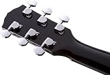 Fender CD-60 Dreadnought V3 DS Acoustic Guitar Black Walnut Fretboard view 9