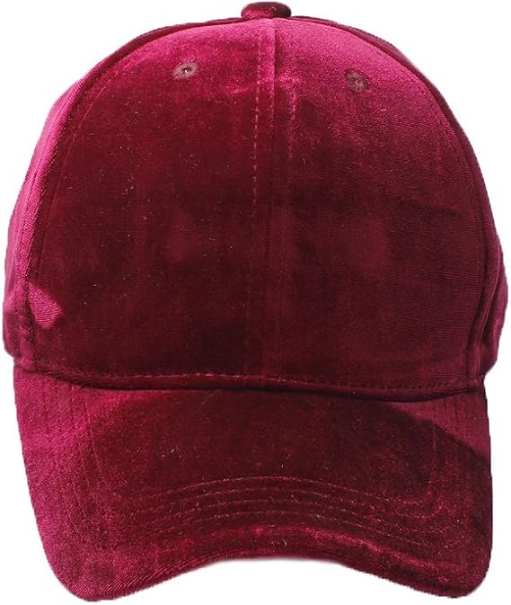 burgundy velvet cap
