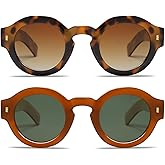 VANLINKER Vintage Round Polarized Sunglasses for Women Men Trendy Shades Retro Circle Sun Glasses VL9743