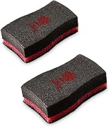 Weber Cleaning Sponge 2 Piece Set Dual Sided Grill Scrubber Black view 1