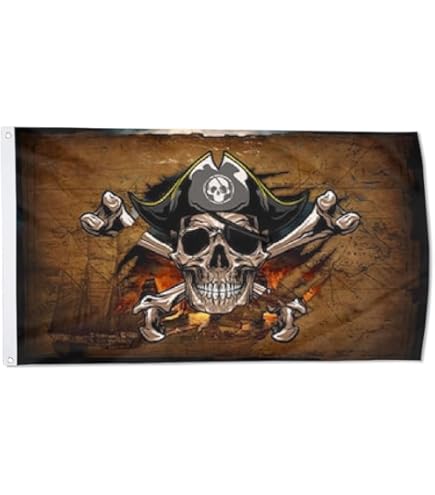 Henry Avery Pirate Flag Pin On Wobbly Legged Rum Soaked Pirates - Foto 3