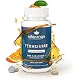 Ferrostat 65mg Chewable Iron with Vitamin C for Bariatric Patients – 30-Day's of Bariatric Iron with Vitamin C – Non-Constipating Gentle Iron - Orange