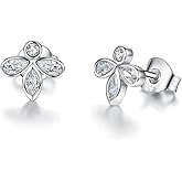 INFUSEU 925 Sterling Silver Celtic Knot Stud Earrings for Women Girls, Small Irish Jewelry 6-10 mm