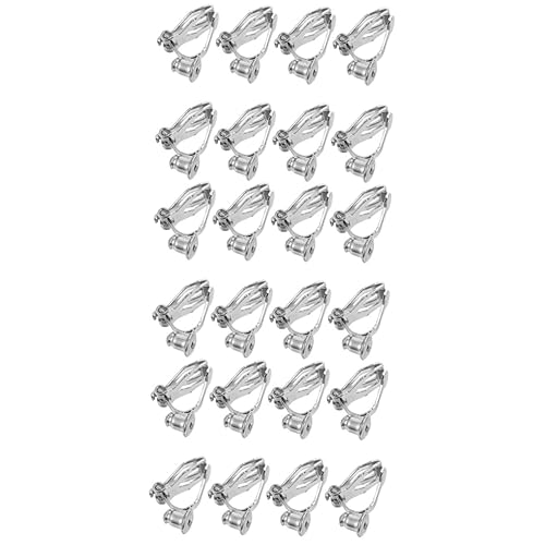 Abaodam 24 Pcs Ear Clip Adapter Stud Earring DIY Earring Clip- on
