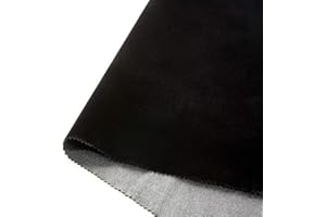 CHENGZHG Self Adhesive Velvet Flocking Liner for Jewelry Drawer Art Crafts DIY Project Velvet Fabric Peel and Stick Drawer Velvet Liner 17.7" x 78.7" Black