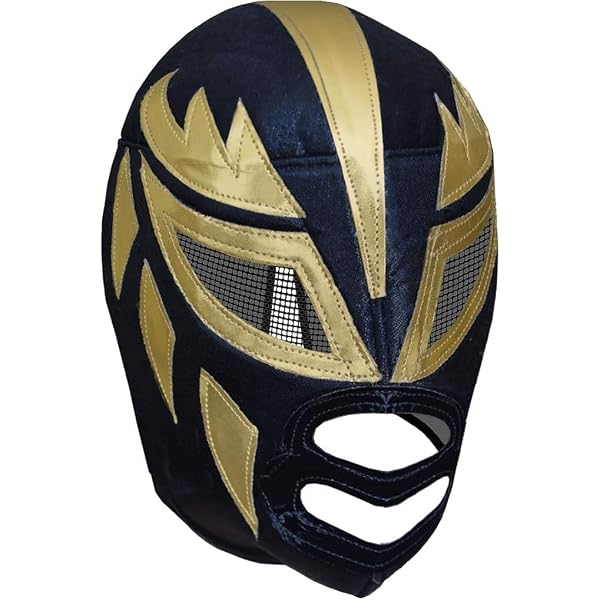 Masque De Luchador Rembourré Sangre Azteca – Taille Adulte – Rouge Et Blanc
