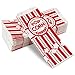 Fit Meal Prep 300 Pack Paper Popcorn Bags Individual Servings 1 Oz, Classic Red & White Striped Popcorn Sleeves, Disposable Popcorn Bags Bulk for Party Popcorn Machine Movie Nights