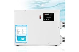 JURPLIX 11KW 220V 50A Electric Pool Heater for Swimming Pool, Hot Tub & Spa Heater with Digital Touch Screen Thermostat, Efficient Water Warmer, Above Inground Pool & Ground Pool