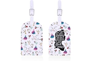 ENSIANTH Fairytale Magic Merch Belle Princess Luggage Tag Fairytale Fans-A Tale as Old as Time Gift Princess Trip Baggage Tag