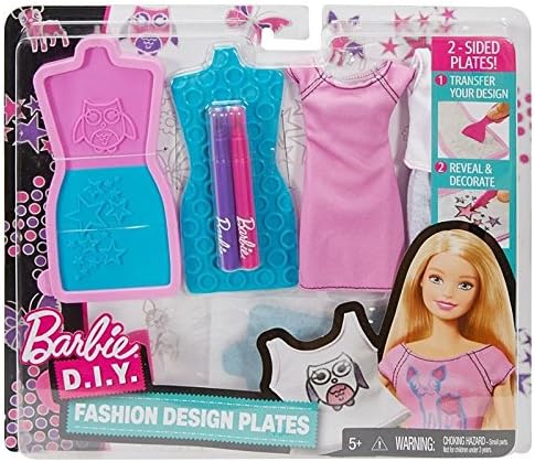 barbie diy fashion design plates