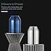 TaoTronics TT-AD008 Diffuser, Essential Oil Diffuser with Elegant 3D Glass, Compact 6.76 oz/200 mL Aroma Diffuser, Humidifier for Kids, Comes with 2 Glass Covers, Extra Silver Shade for Free