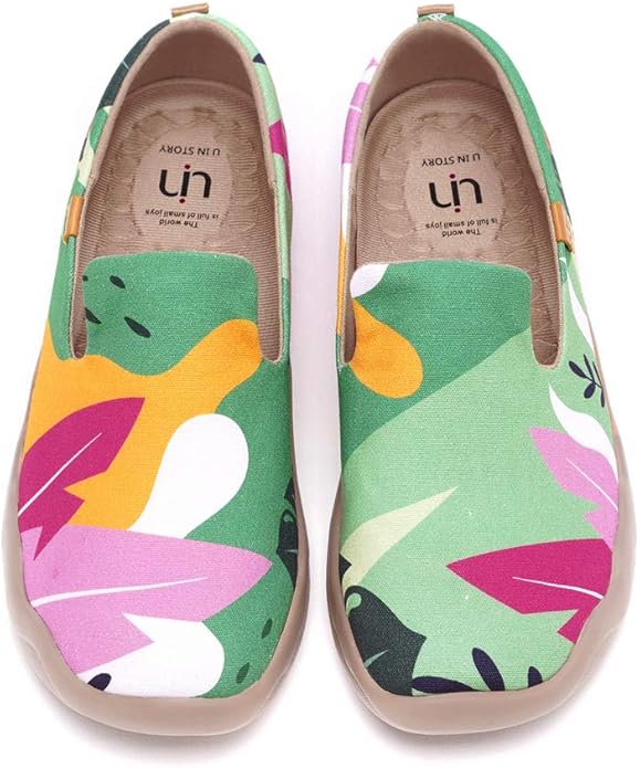 UIN Women's Slip Ons Canvas Lightweight Flats Sneakers