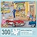 Bits and Pieces - 300 Large Piece Jigsaw Puzzle for Adults - The Corner Drug Store, Summer Town - by Artist Kay Lamb Shannon - 300 pc Jigsaw