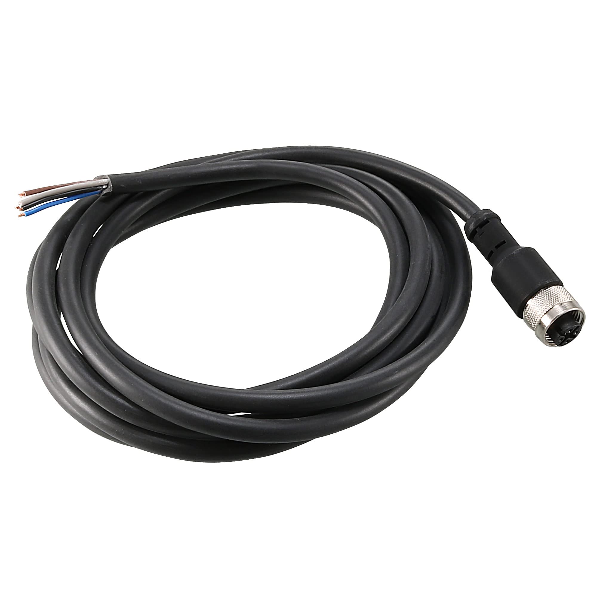 Sourcingmap M12 Female Straight 5 Pin Connector Aviation Socket Electrical Cable 2M