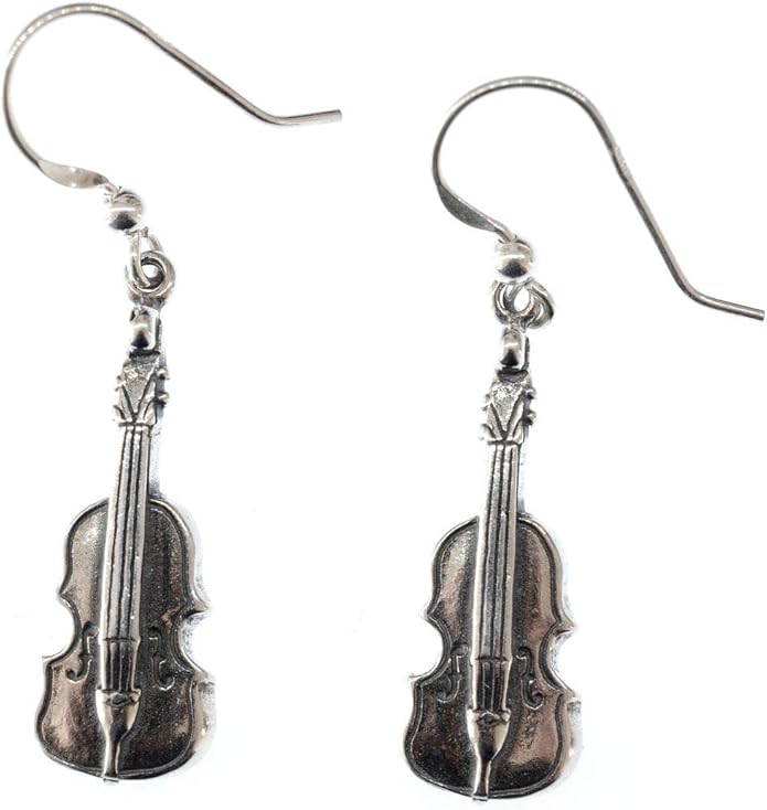 Violin Earrings Danglers Hangers Miniblings Fiddle Viola
